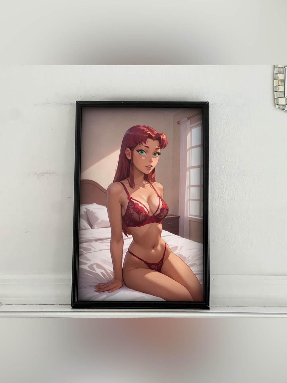Teen Titans Starfire pinup girl art Poster